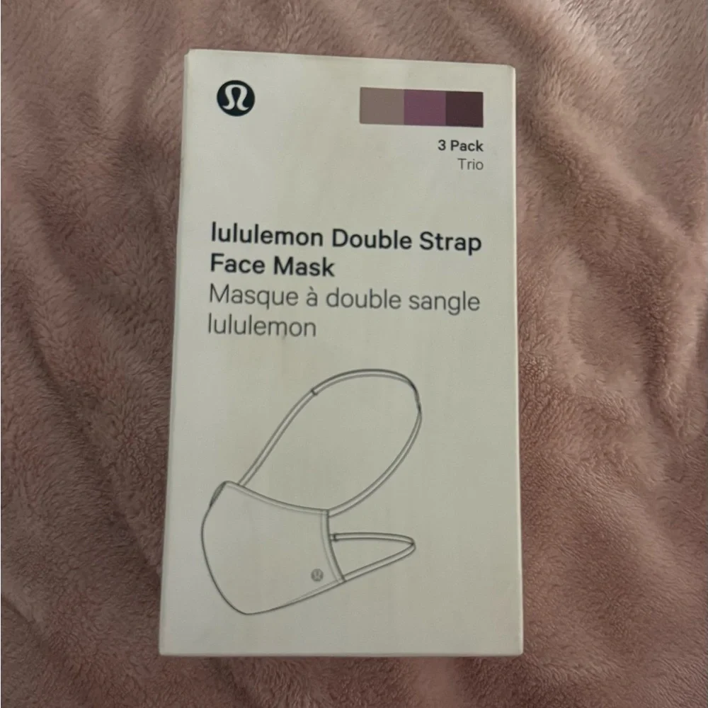 lululemon athletica Double Strap Face Mask Trio - Beige, Mauve, Plum